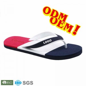 Tilpasset logo Udendørs sommerstrand Engros Hot Sales Men PVC Strap Casual Comfort Sport Eva Flip Flops Flipflops Slipper